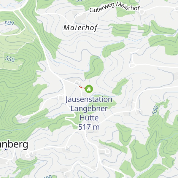 Map of Jausenstation Langebner Hütte