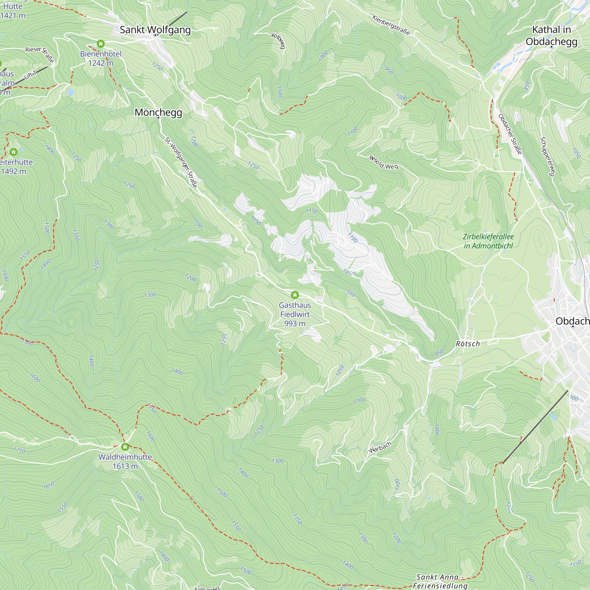 Gasthaus Fiedlwirt map