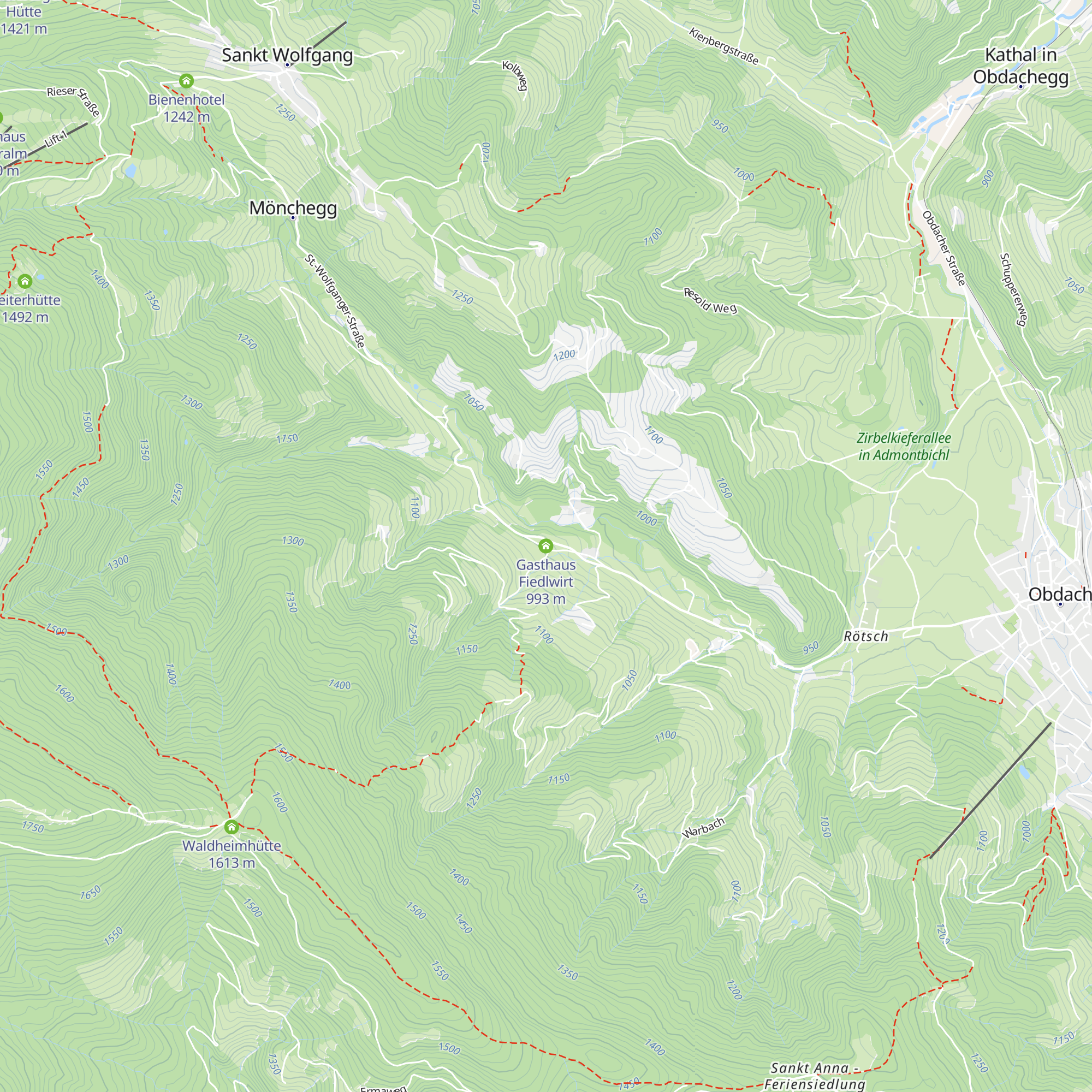 Gasthaus Fiedlwirt map