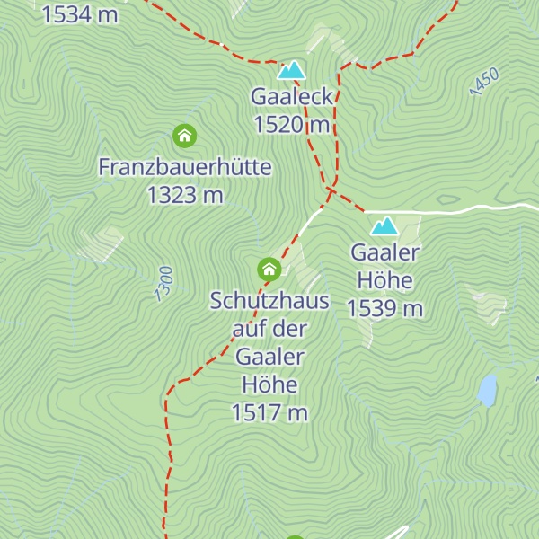 Map of Schutzhaus auf der Gaaler Höhe