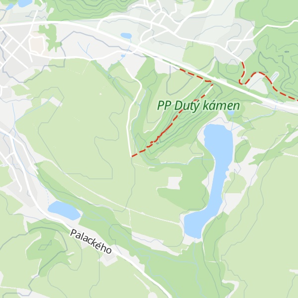 Map of Dutý kámen