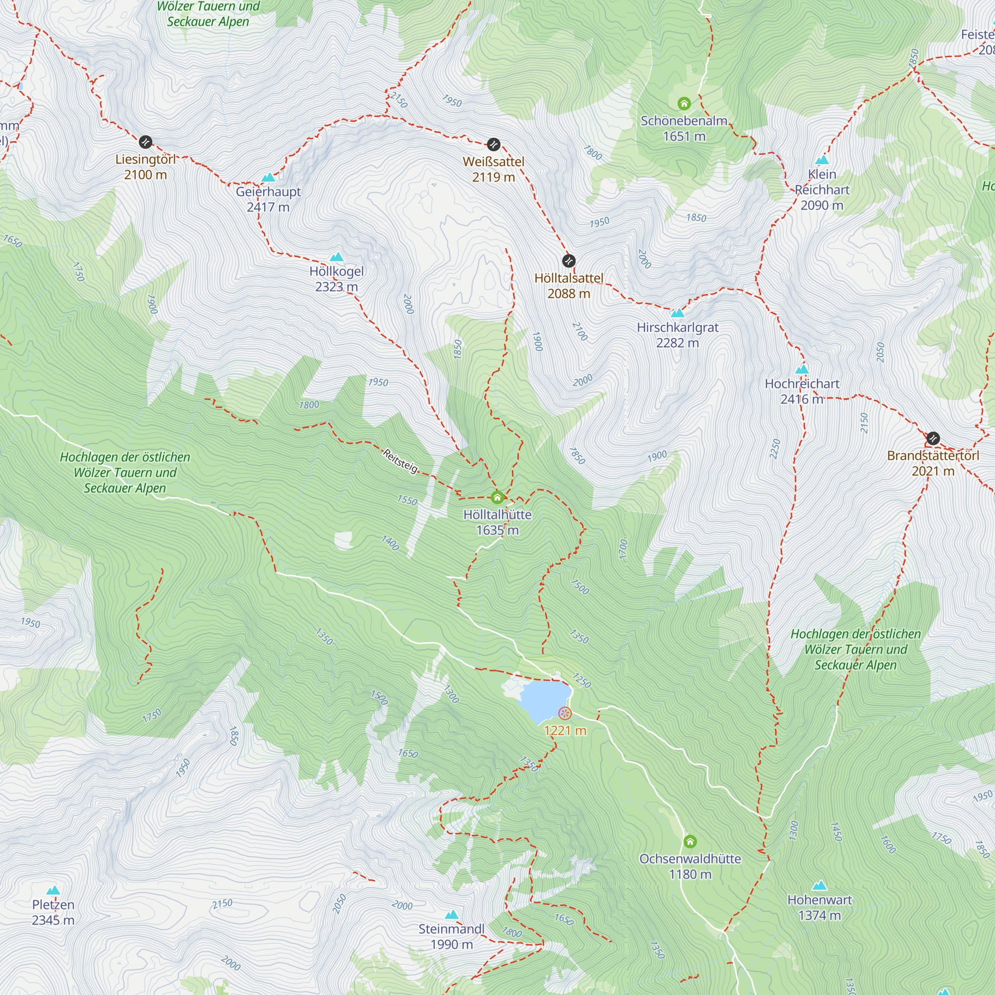 Hölltalhütte map