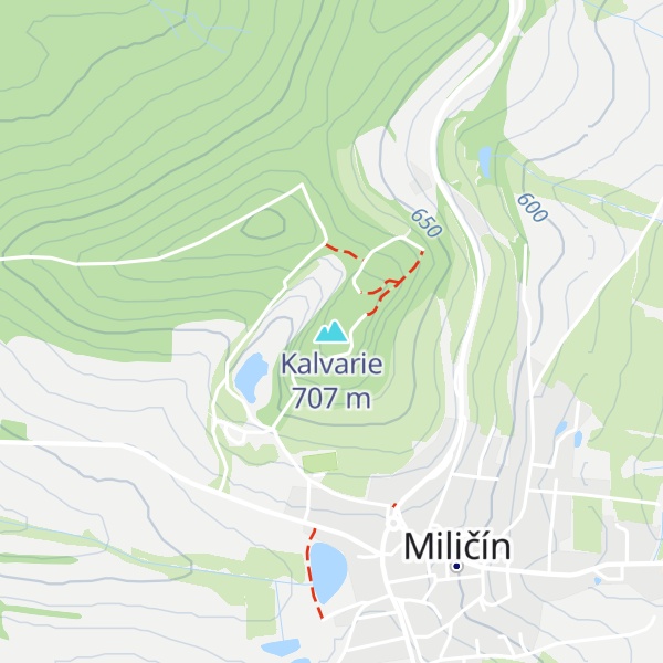 Map of Kalvarie