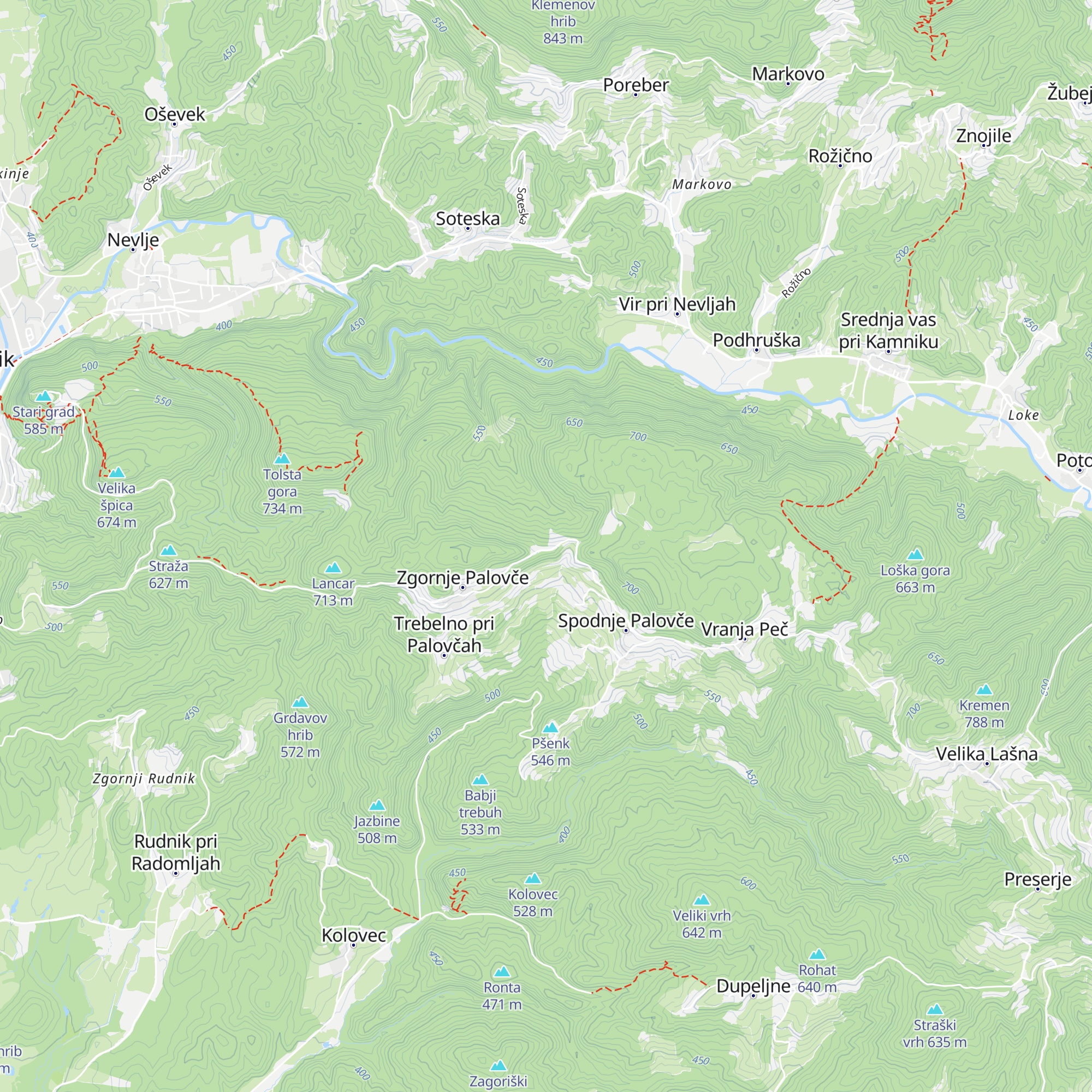 Lovska koča LD Kamnik map