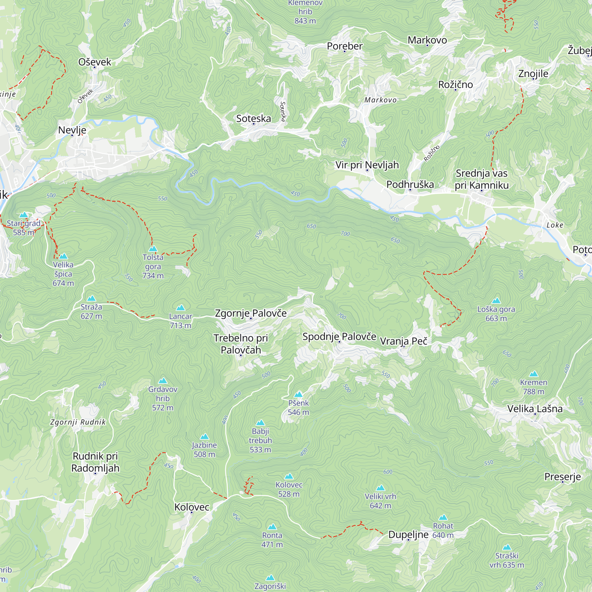 Lovska koča LD Kamnik map