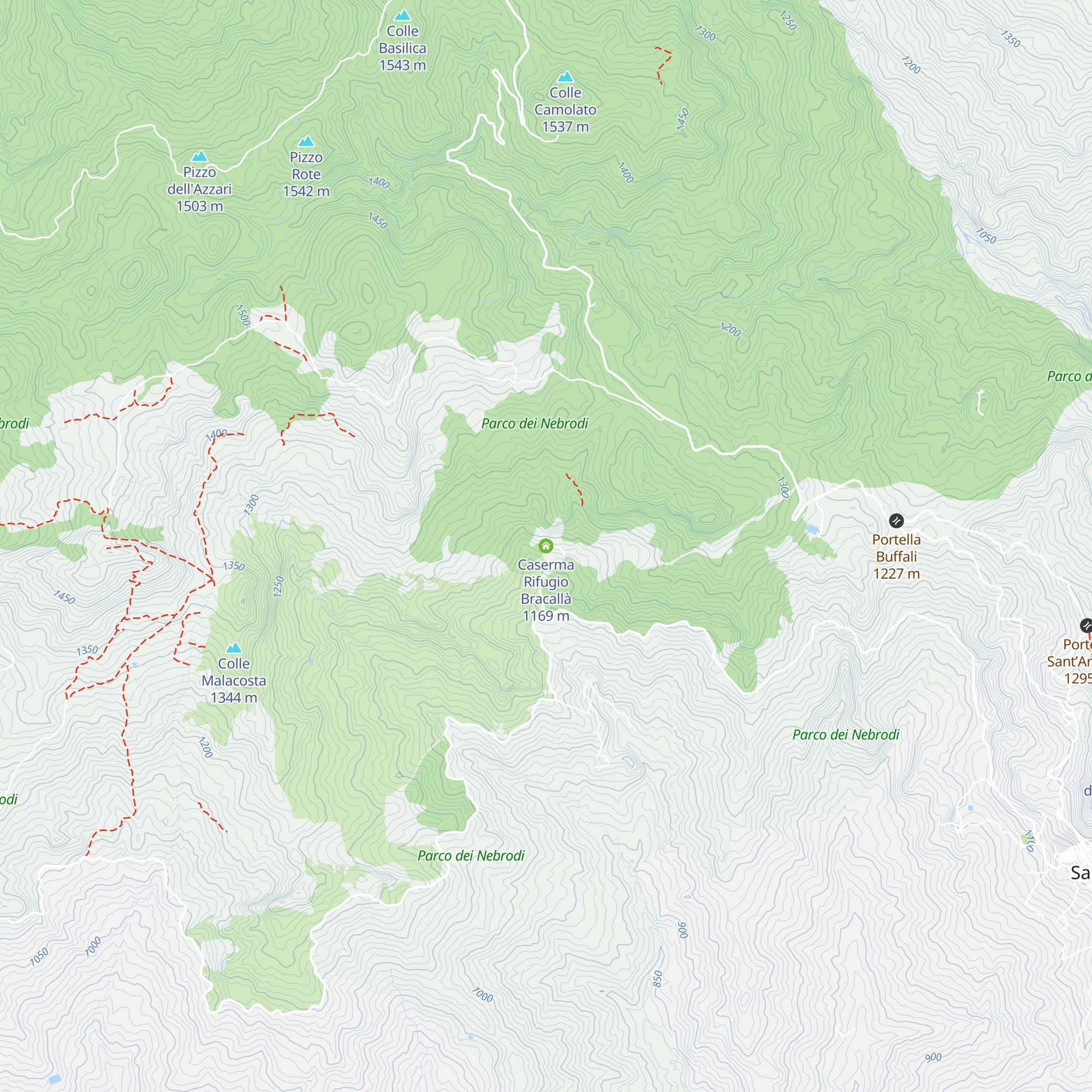 Caserma Rifugio Bracallà map