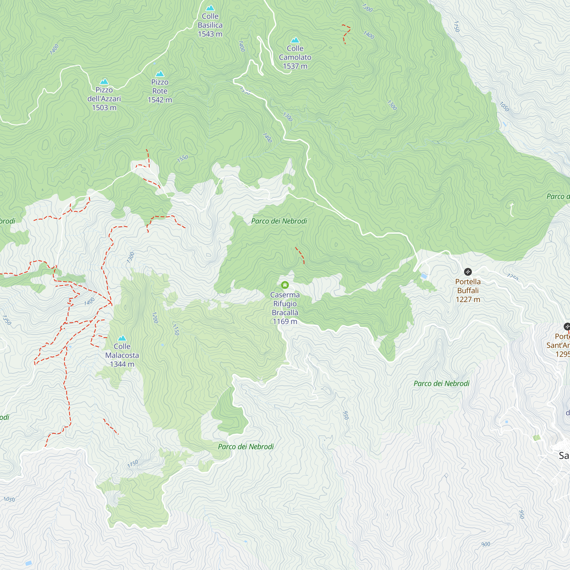 Caserma Rifugio Bracallà map