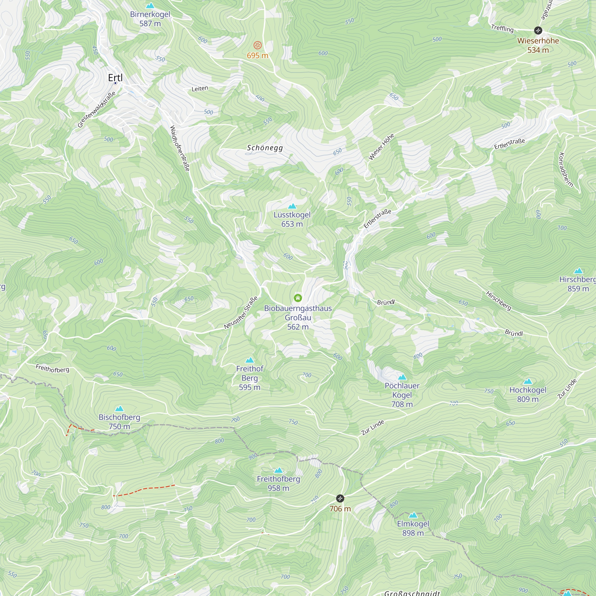 Biobauerngasthaus Großau map