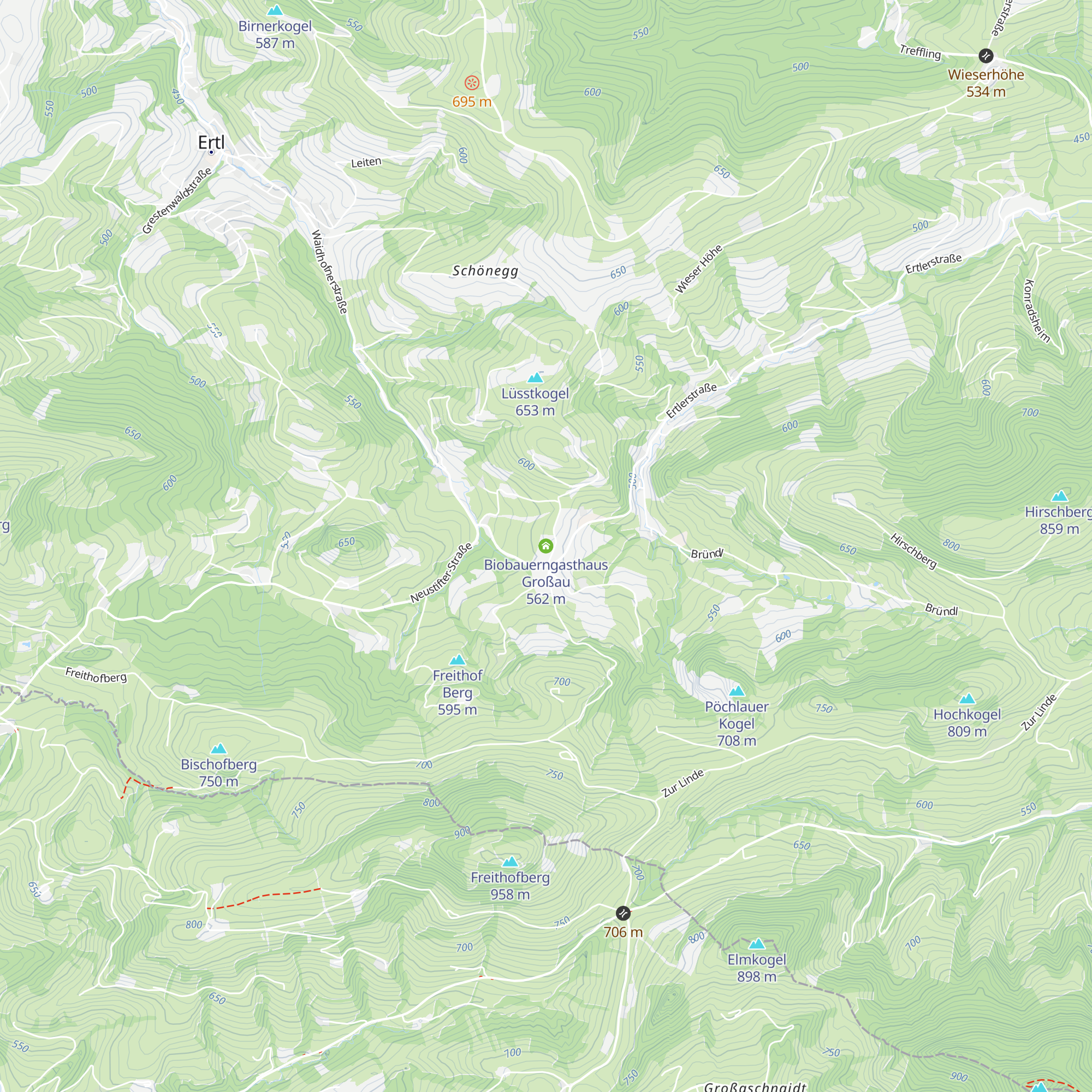 Biobauerngasthaus Großau map