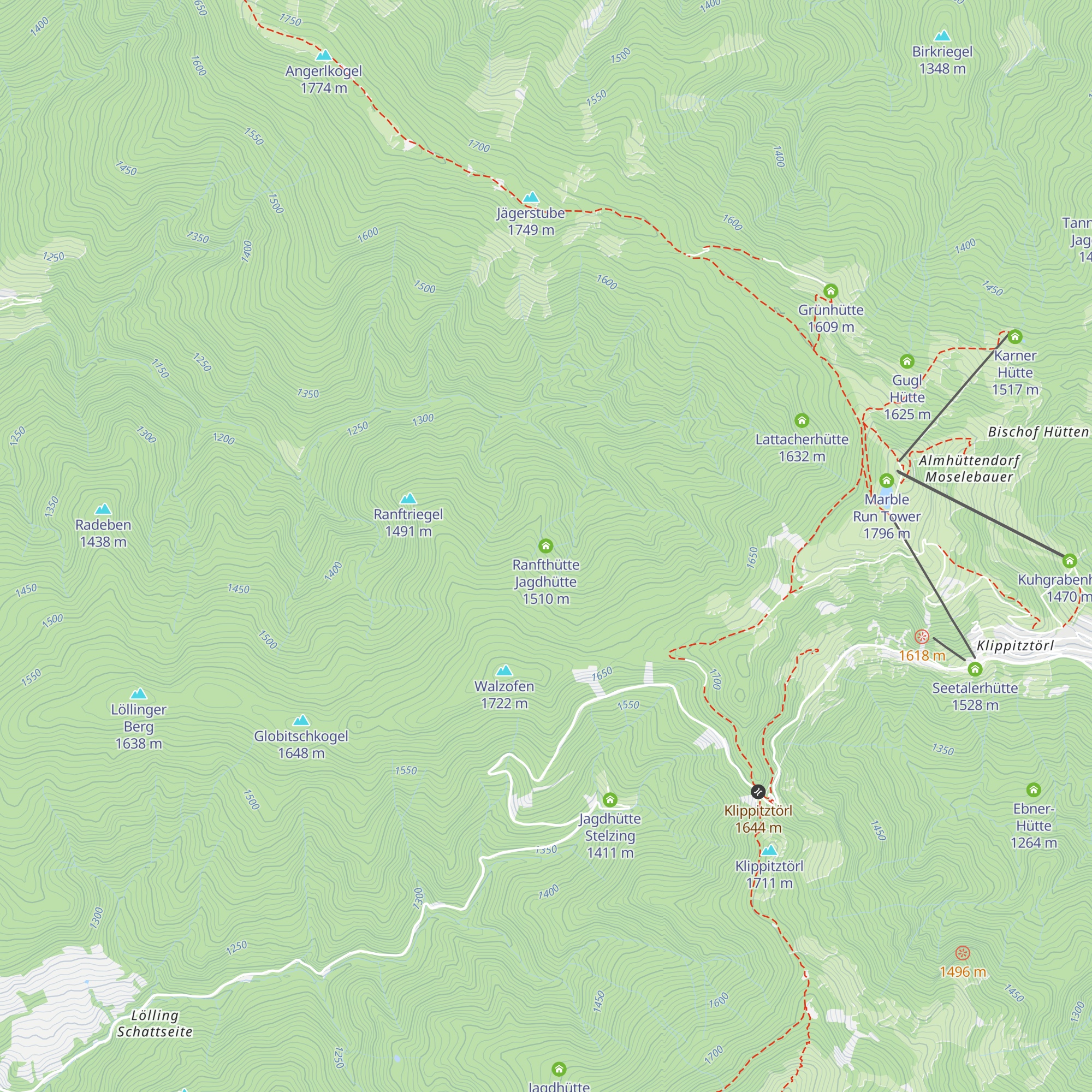 Ranfthütte Jagdhütte map