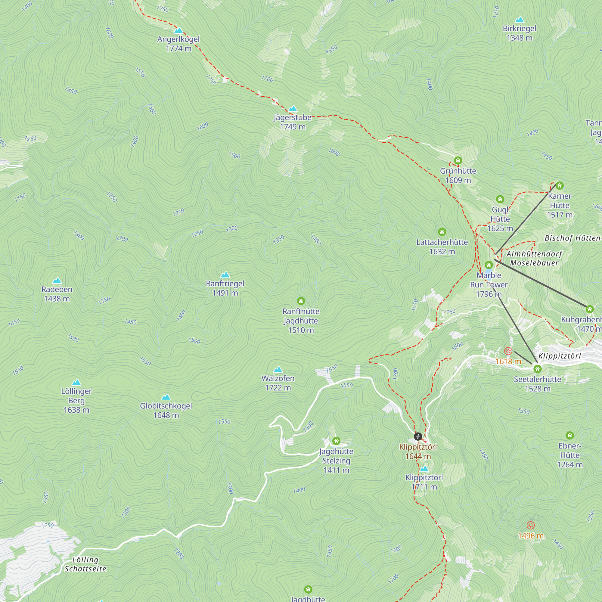 Ranfthütte Jagdhütte map