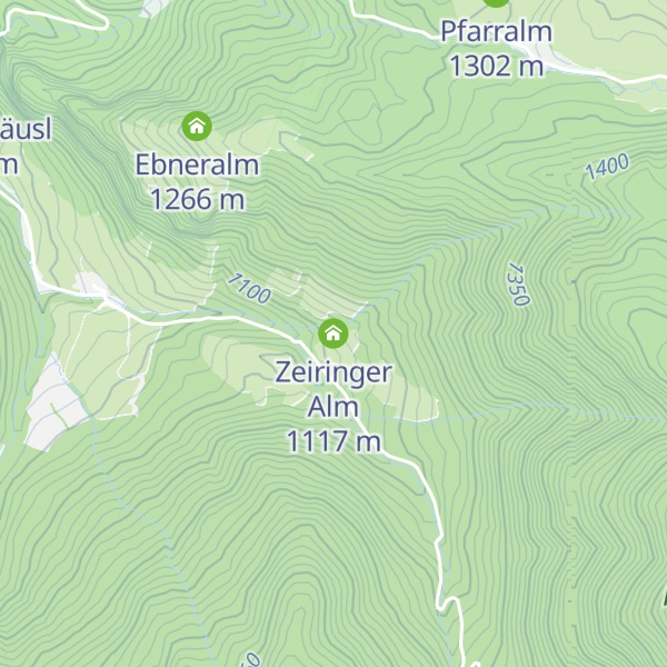 Map of Zeiringer Alm