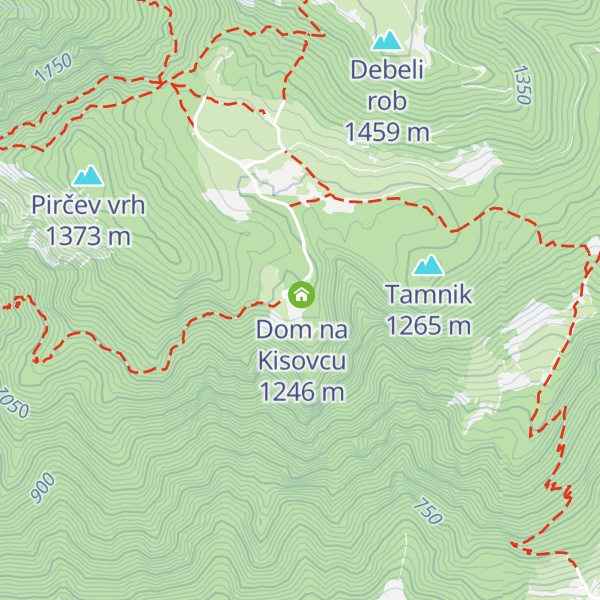 Map of Dom na Kisovcu