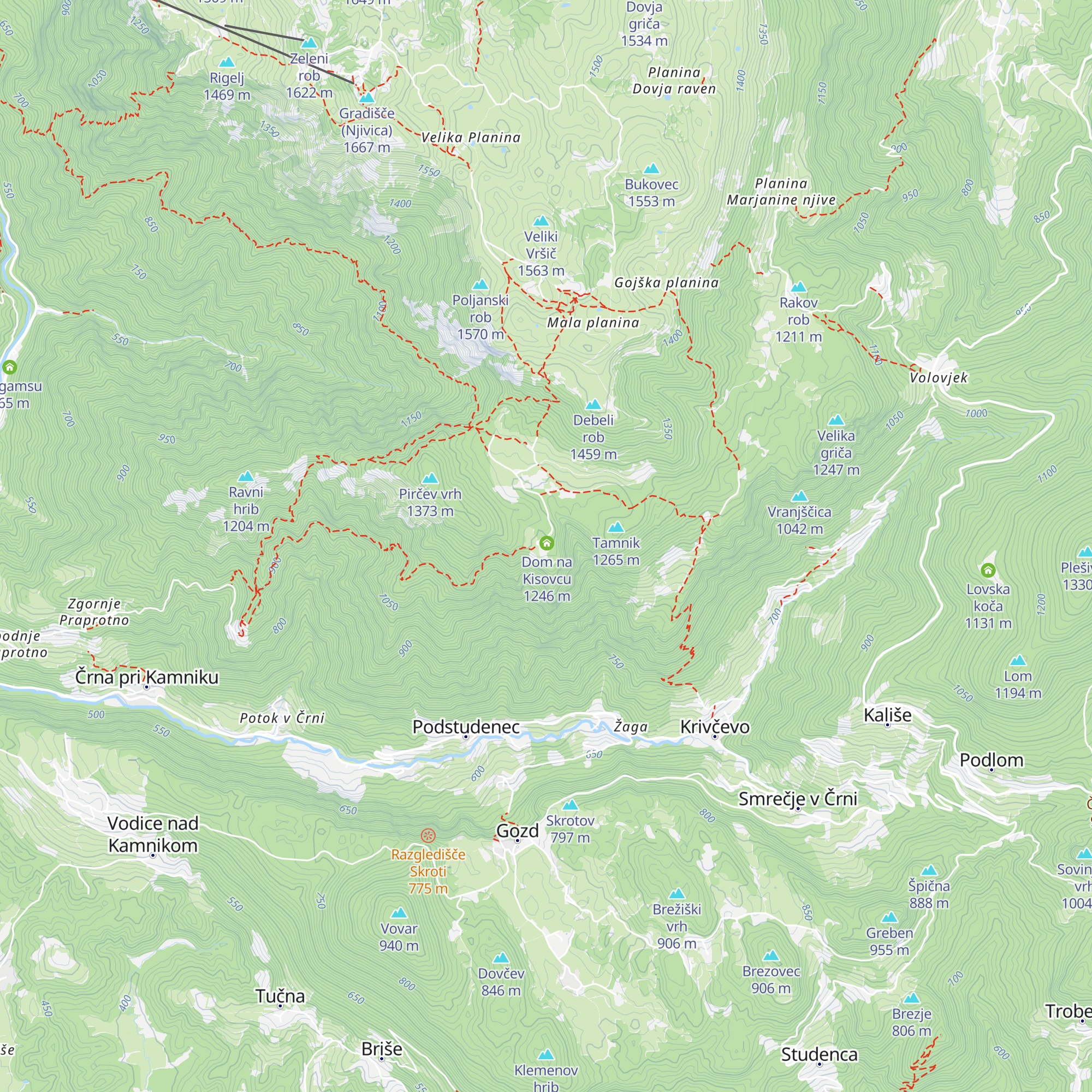 Dom na Kisovcu map
