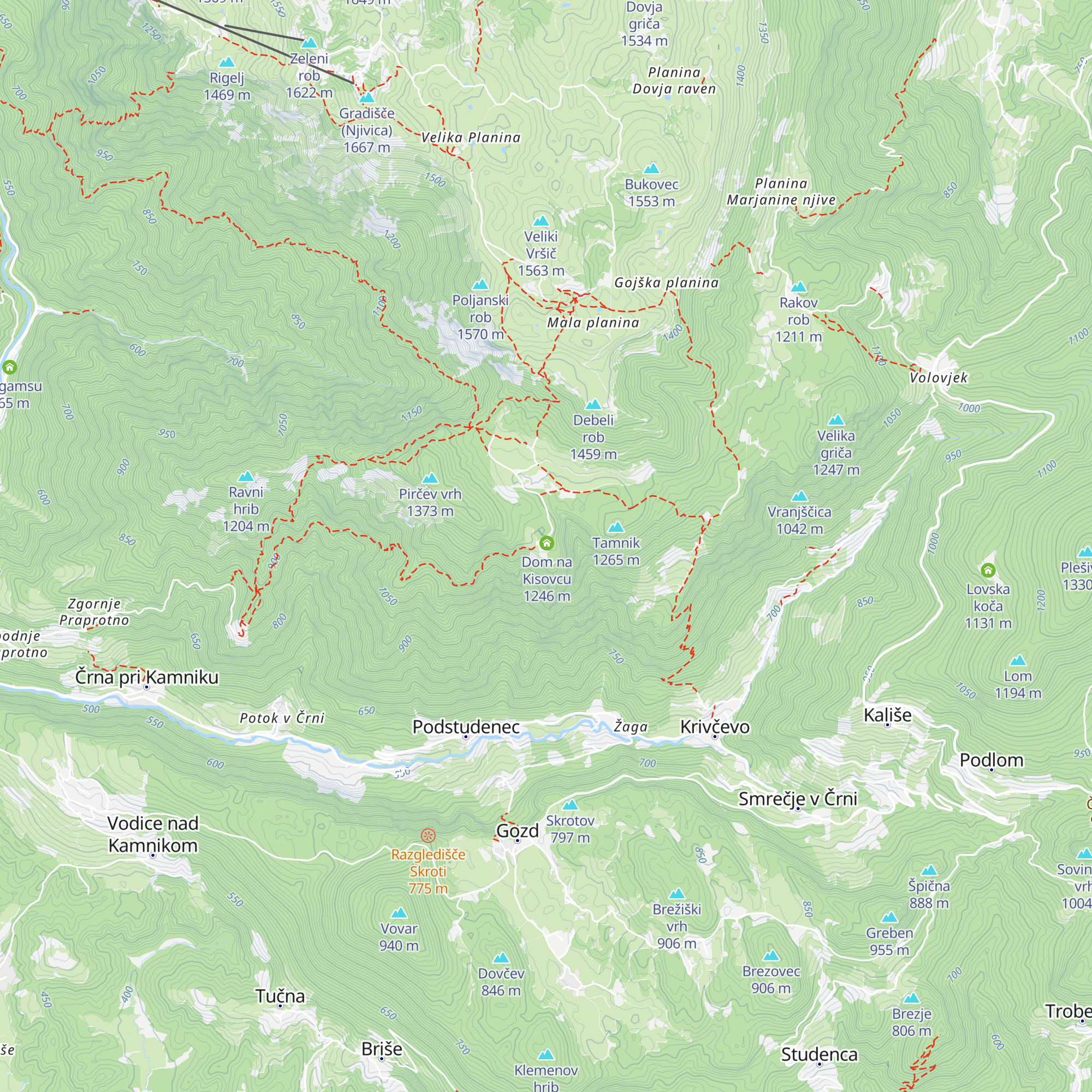 Dom na Kisovcu map