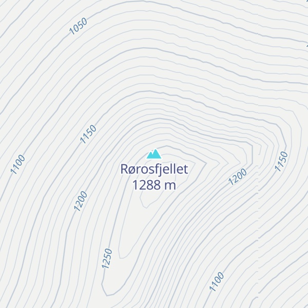 Map of Rørosfjellet
