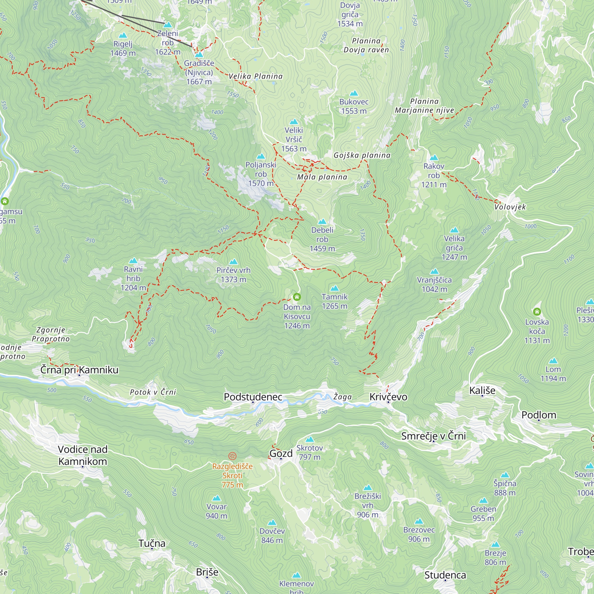 Dom na Kisovcu map