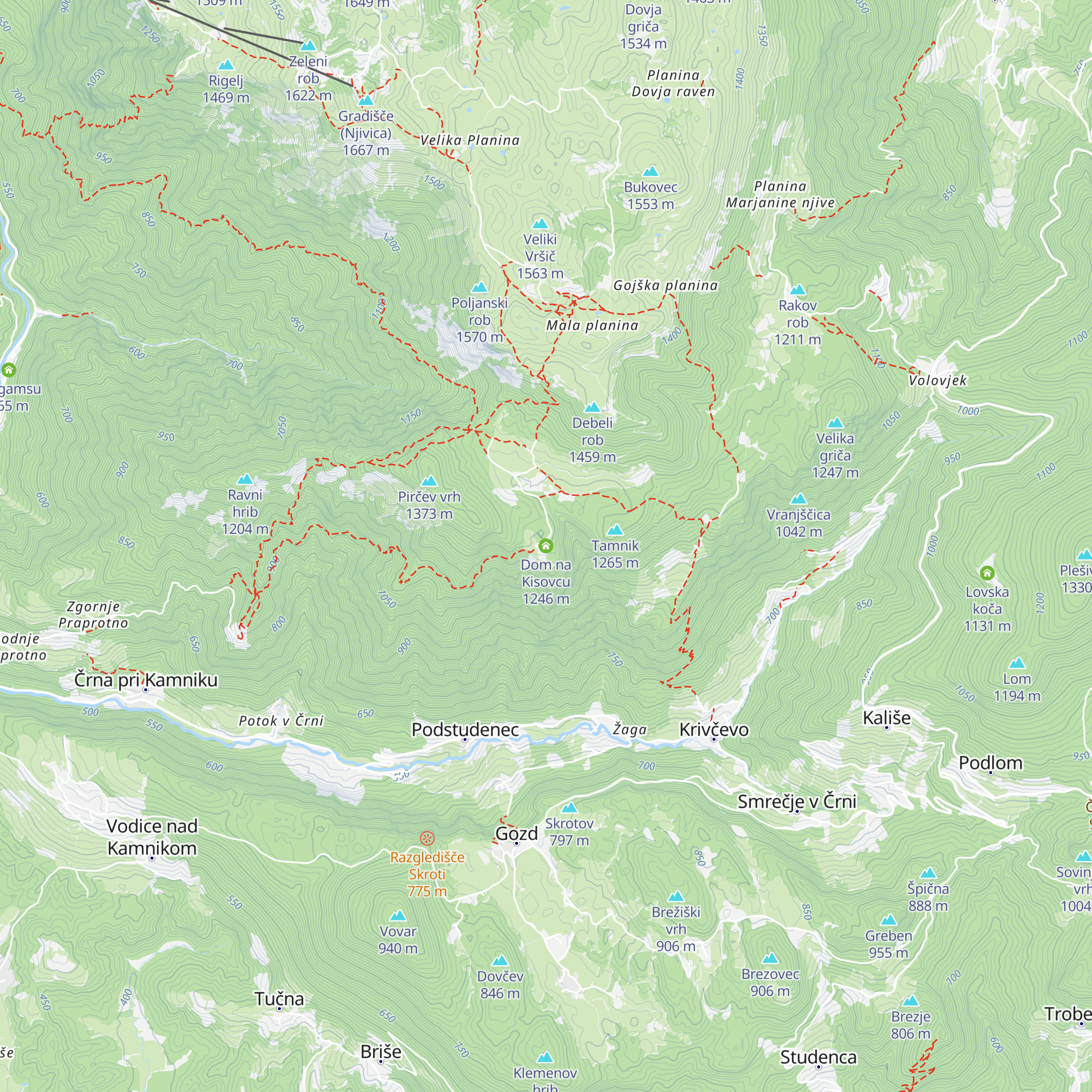 Dom na Kisovcu map