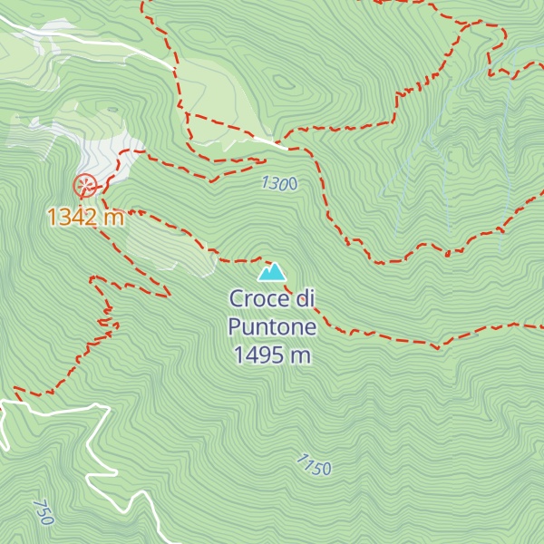 Map of Croce di Puntone