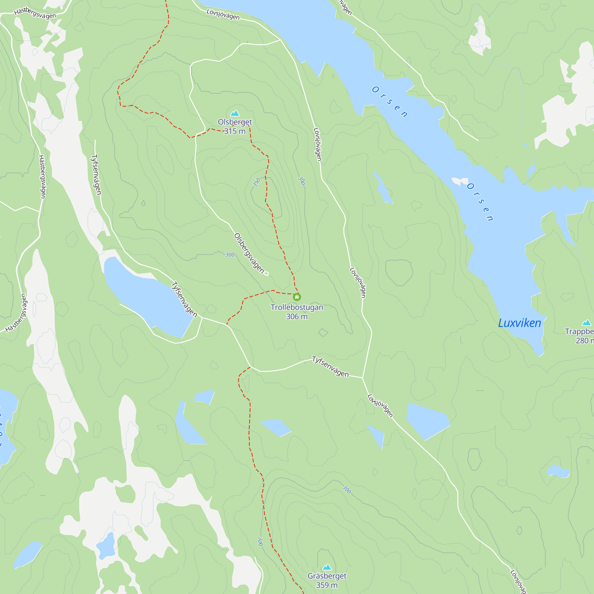 Trollebostugan map