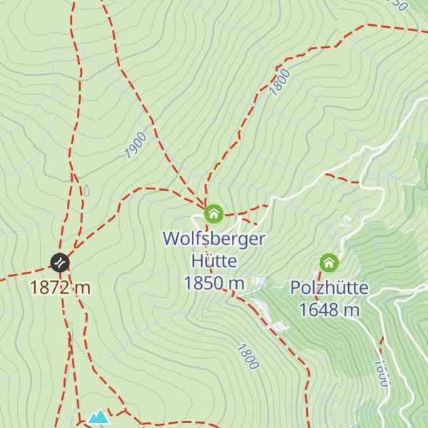 Map of Wolfsberger Hütte