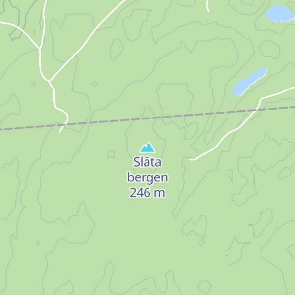 Map of Släta bergen