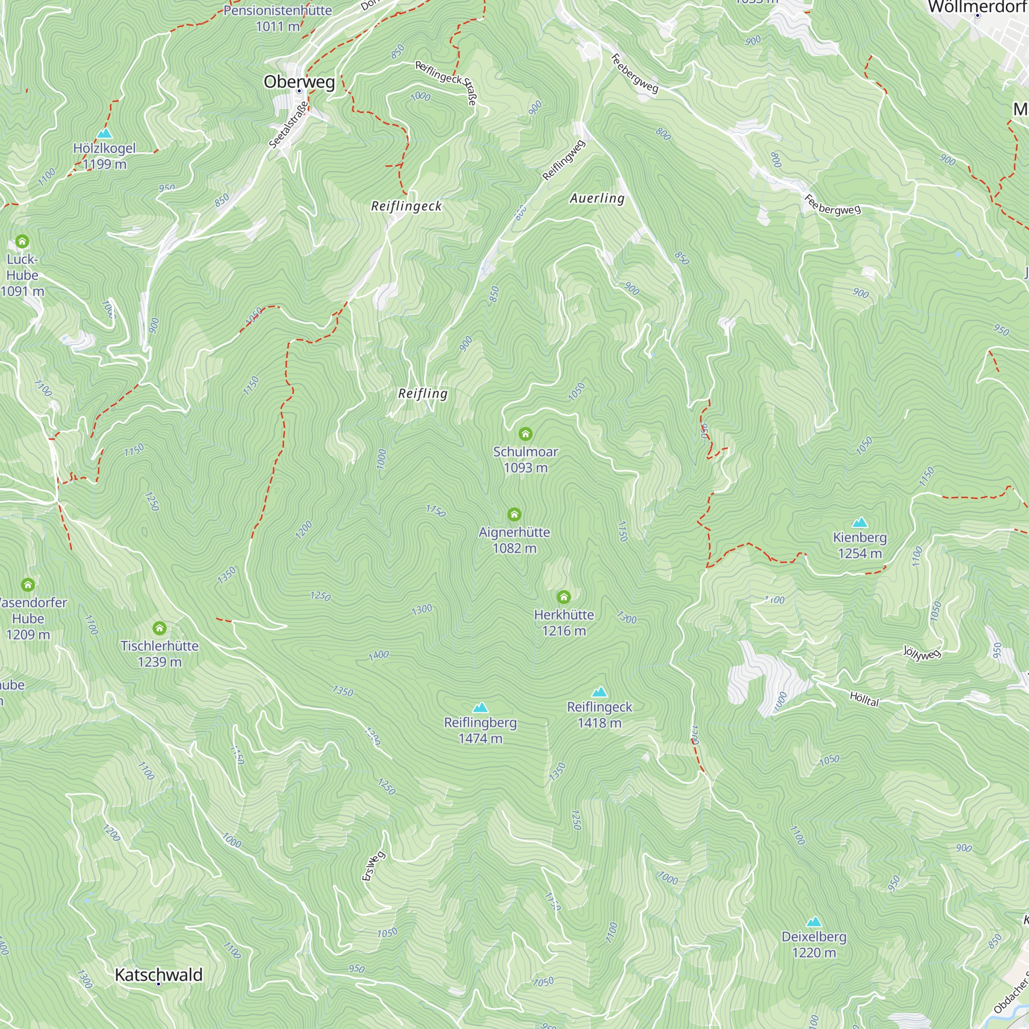 Aignerhütte map