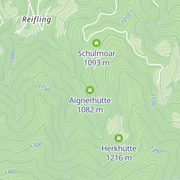 Map of Aignerhütte