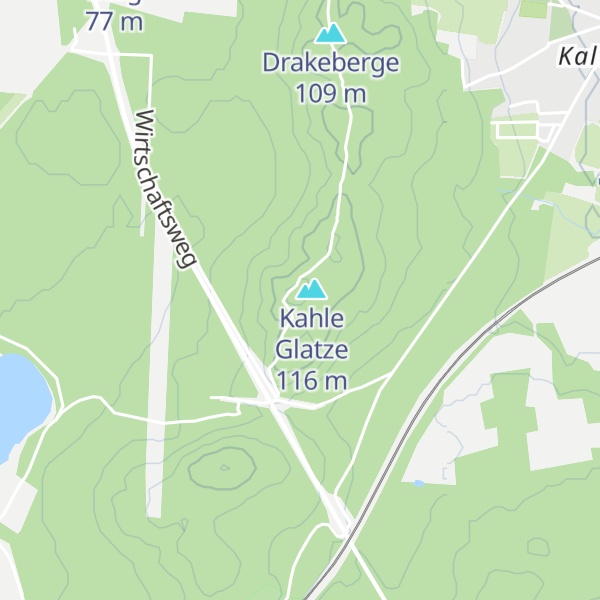 Map of Kaltenborner Berge