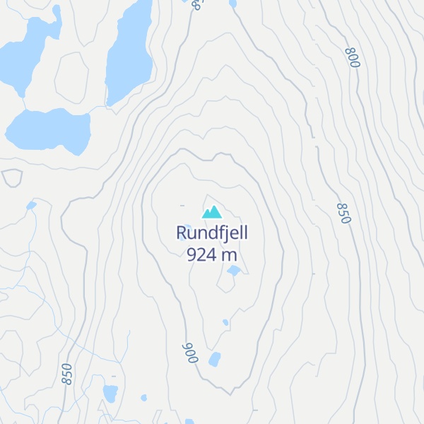Map of Rundfjell