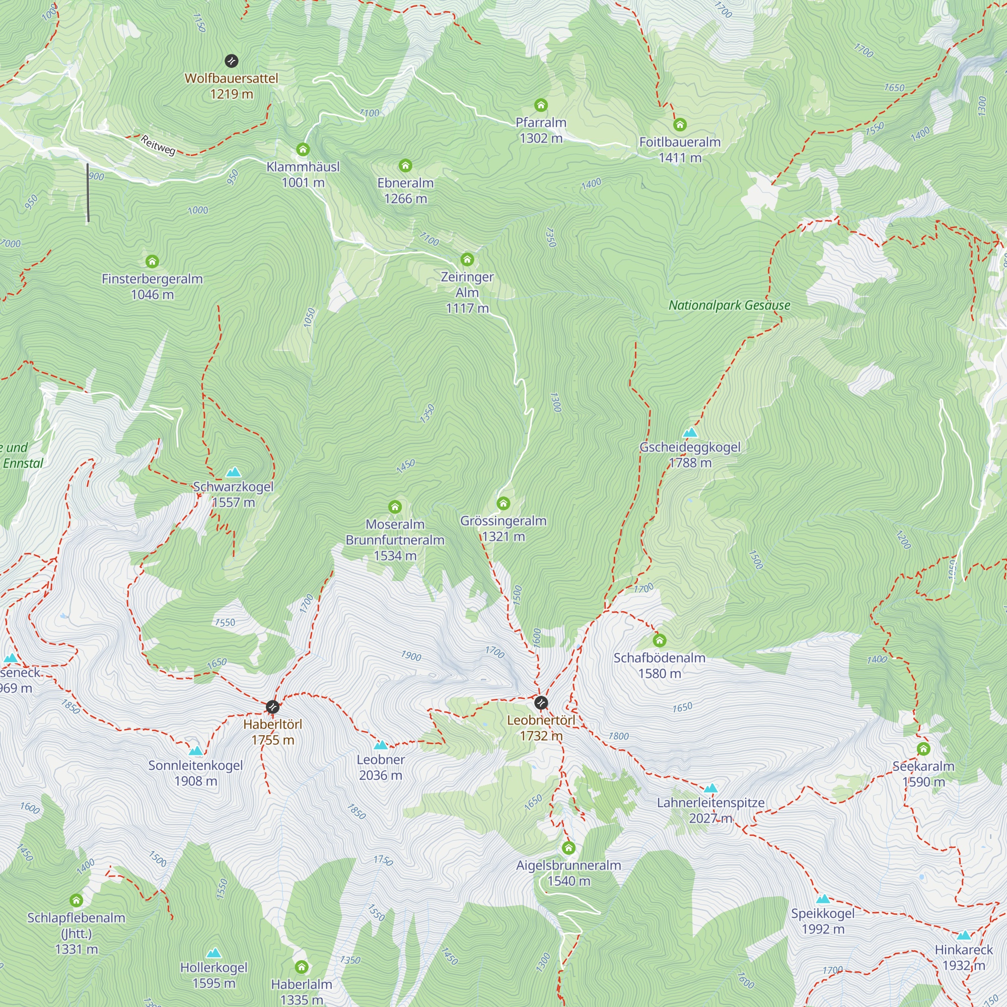 Grössingeralm map