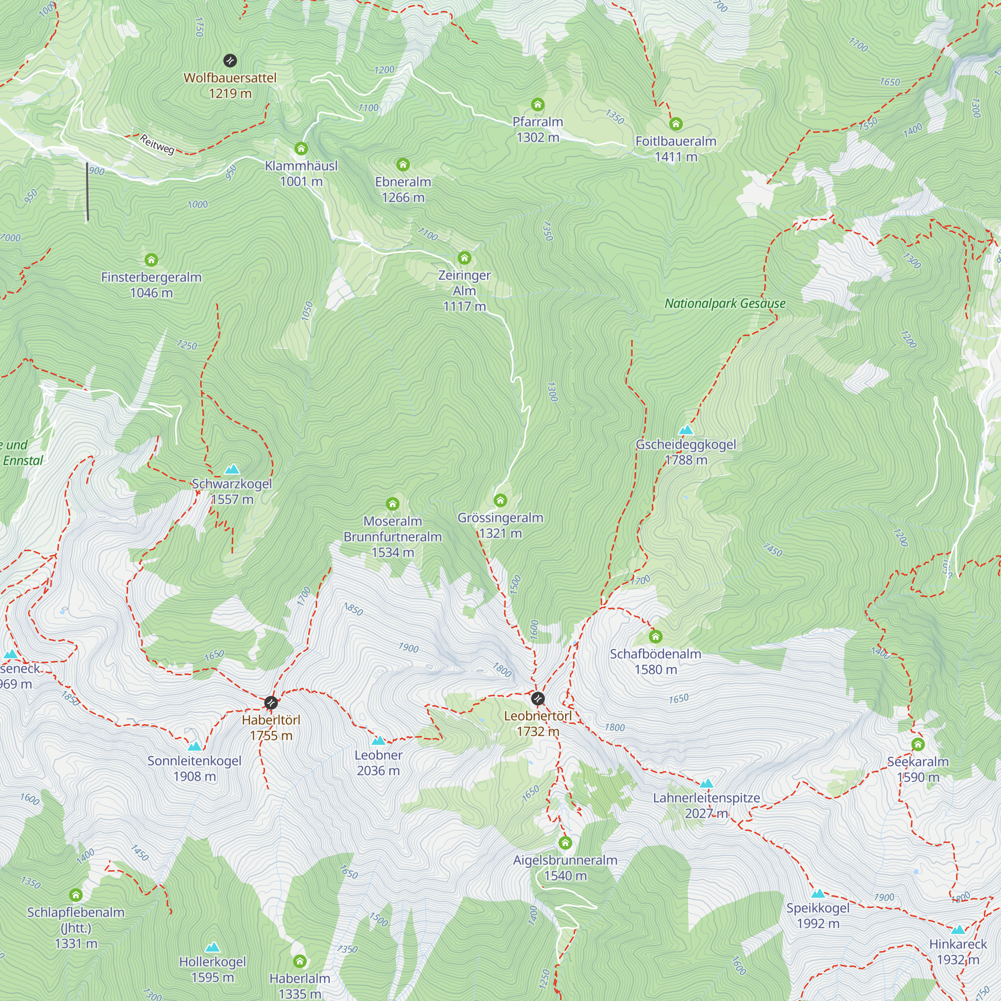 Grössingeralm map