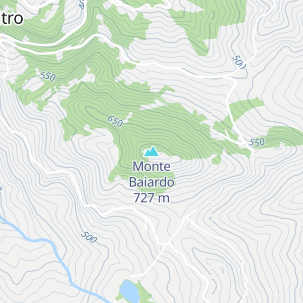 Map of Monte Baiardo