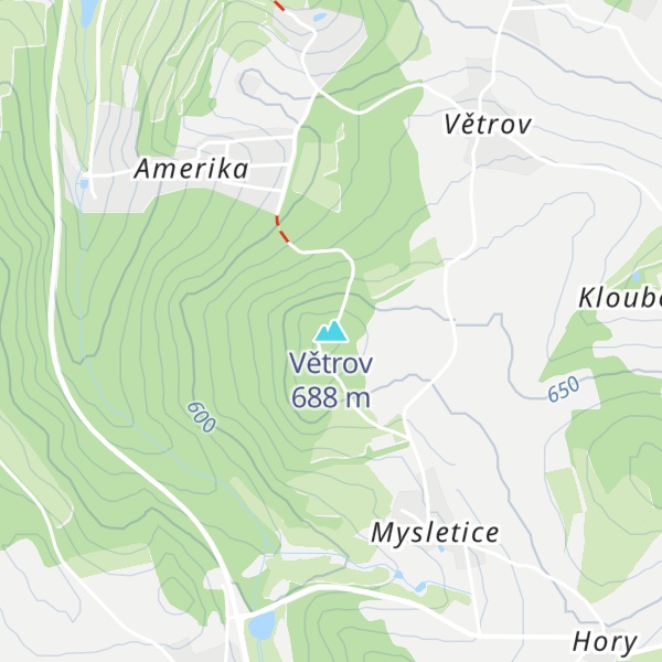 Map of Větrov