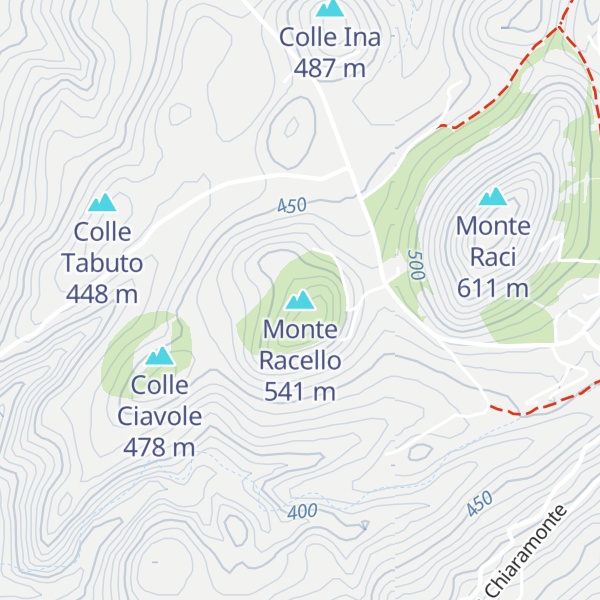 Map of Monte Racello