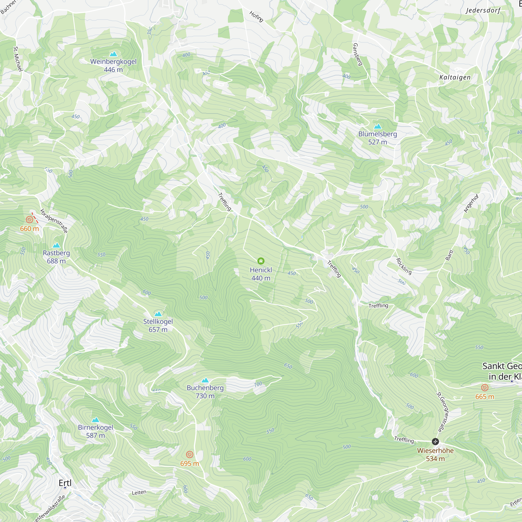 Henickl map