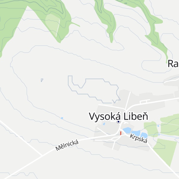 Map of Libeňský vrch [Mělnické Vtelno-Vysoká Libeň]
