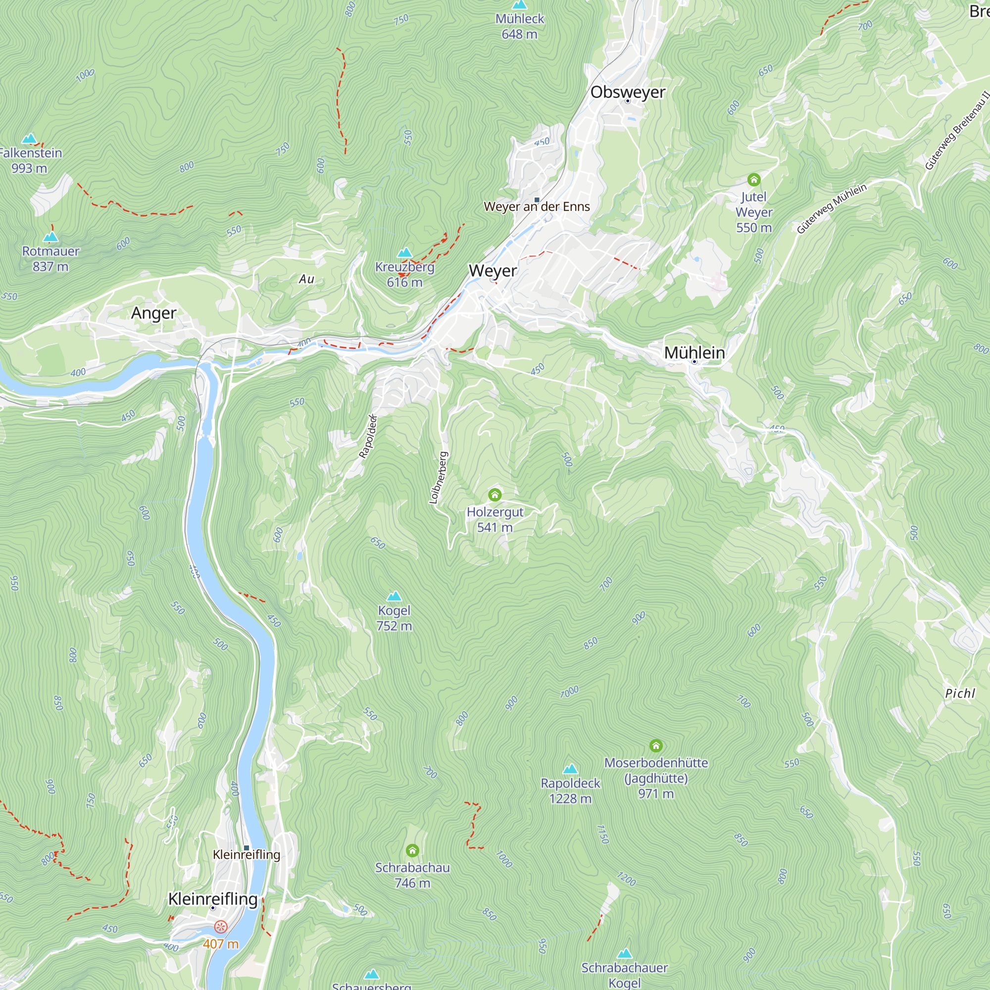 Holzergut map