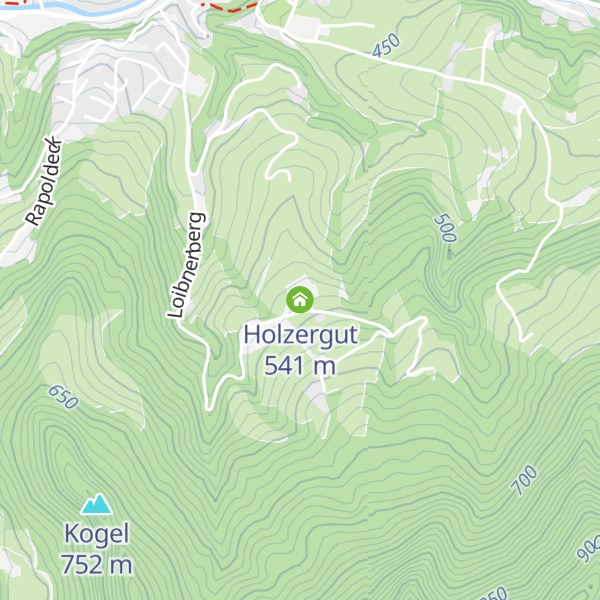 Map of Holzergut