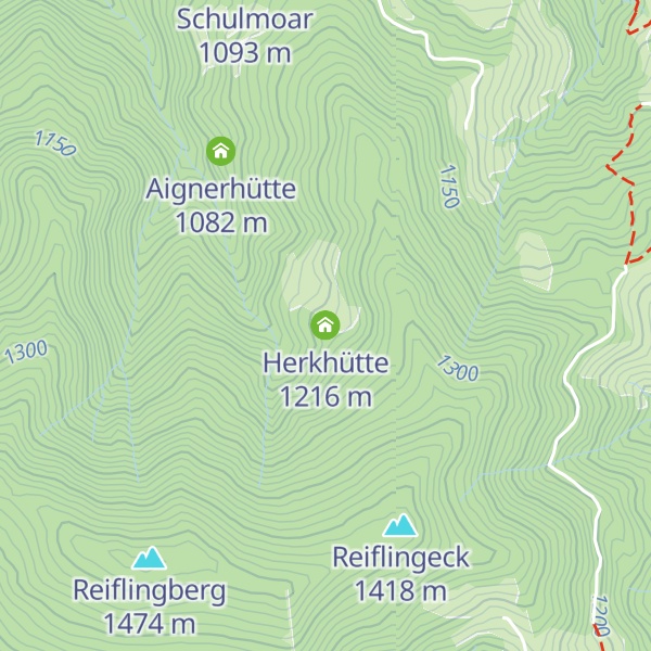 Map of Herkhütte