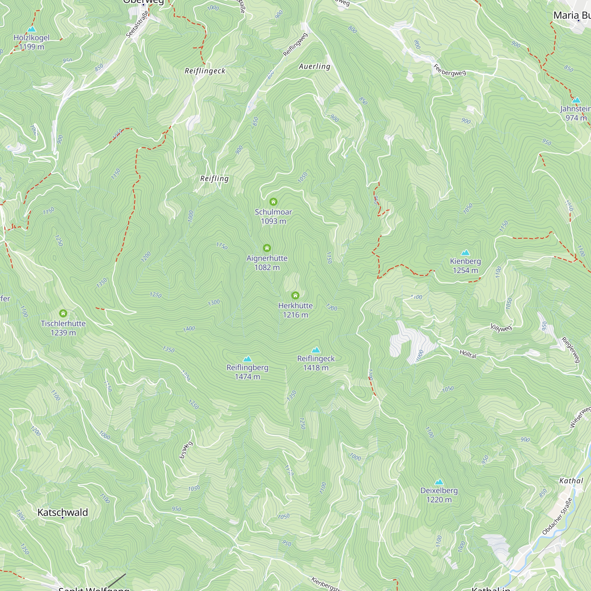 Herkhütte map