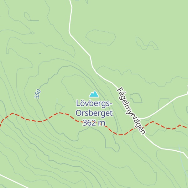 Map of Lövbergs-Orsberget