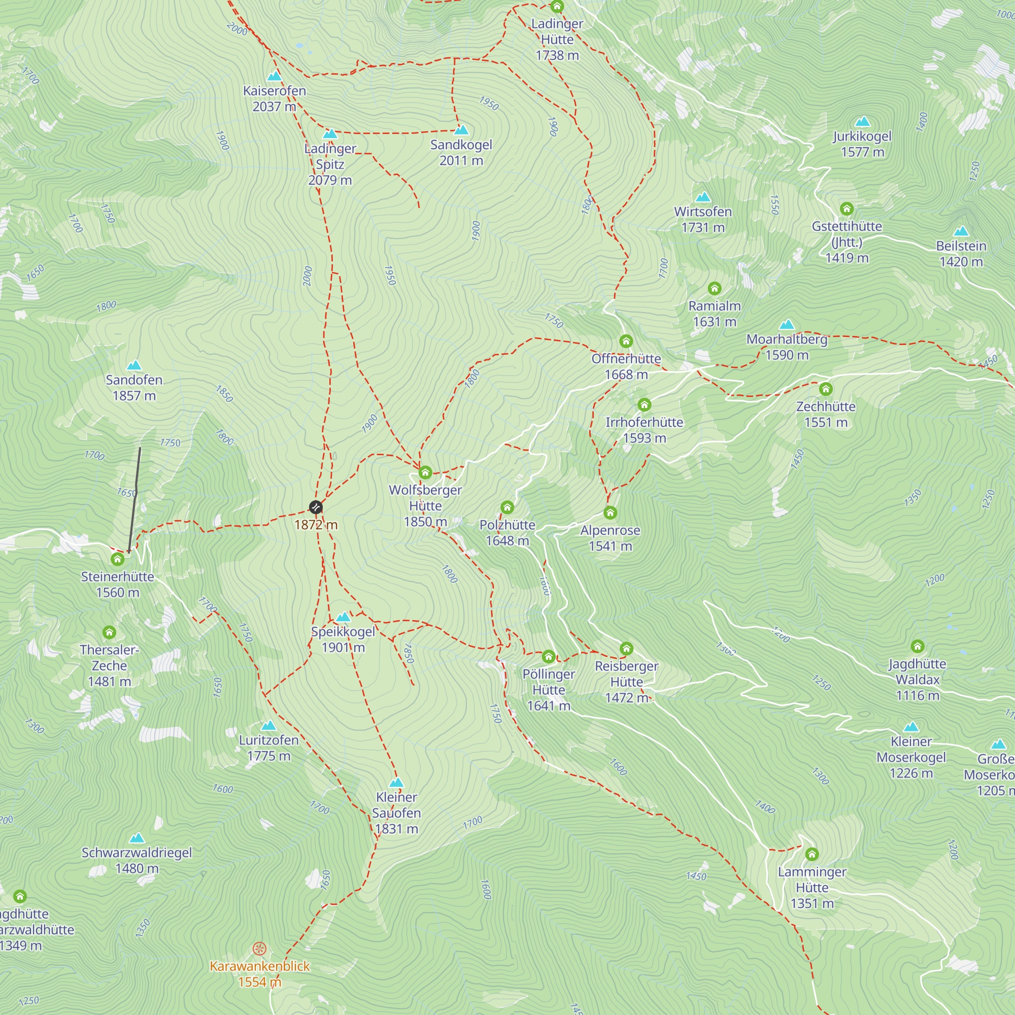 Polzhütte map