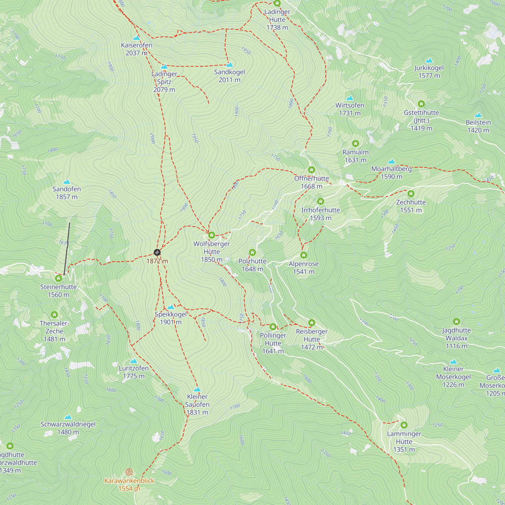 Polzhütte map