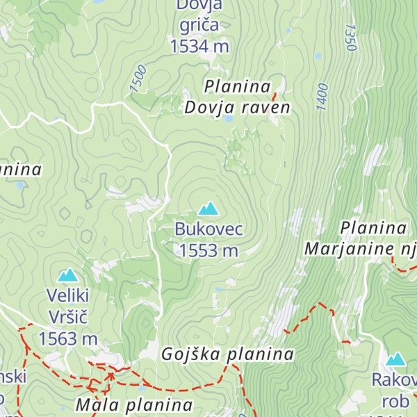 Map of Bukovec