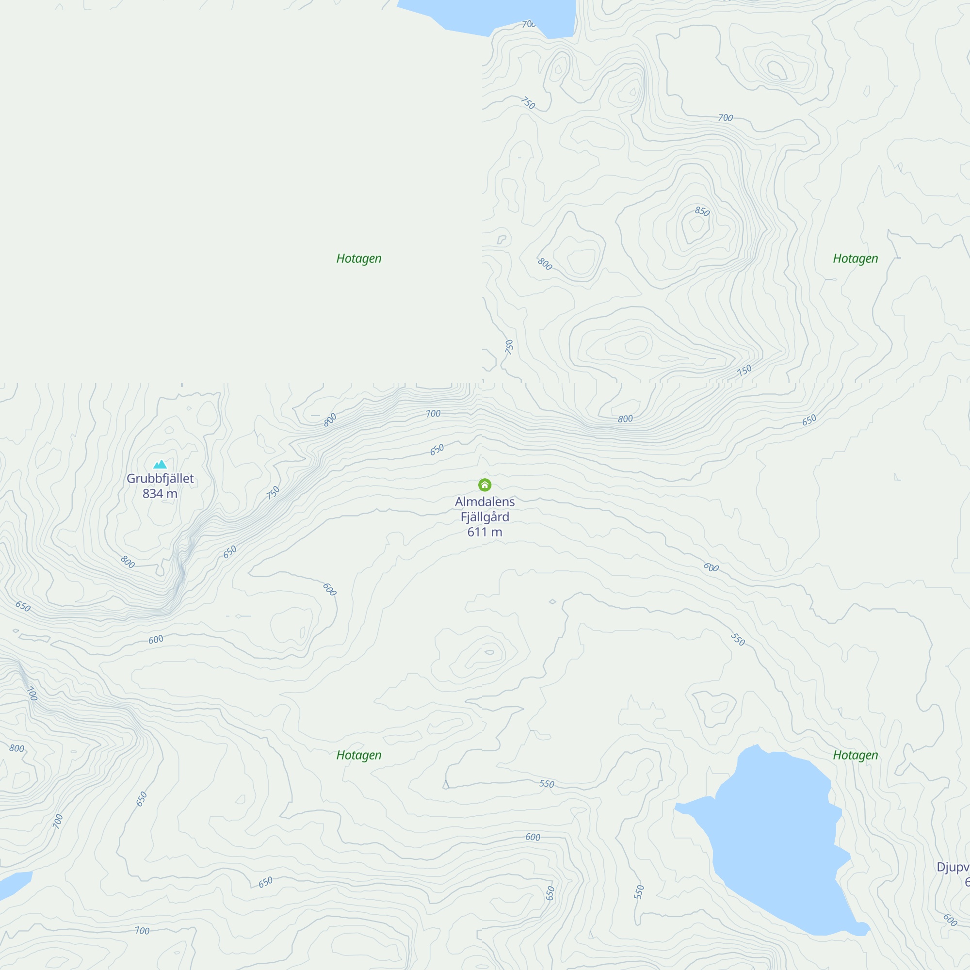 Almdalens Fjällgård map