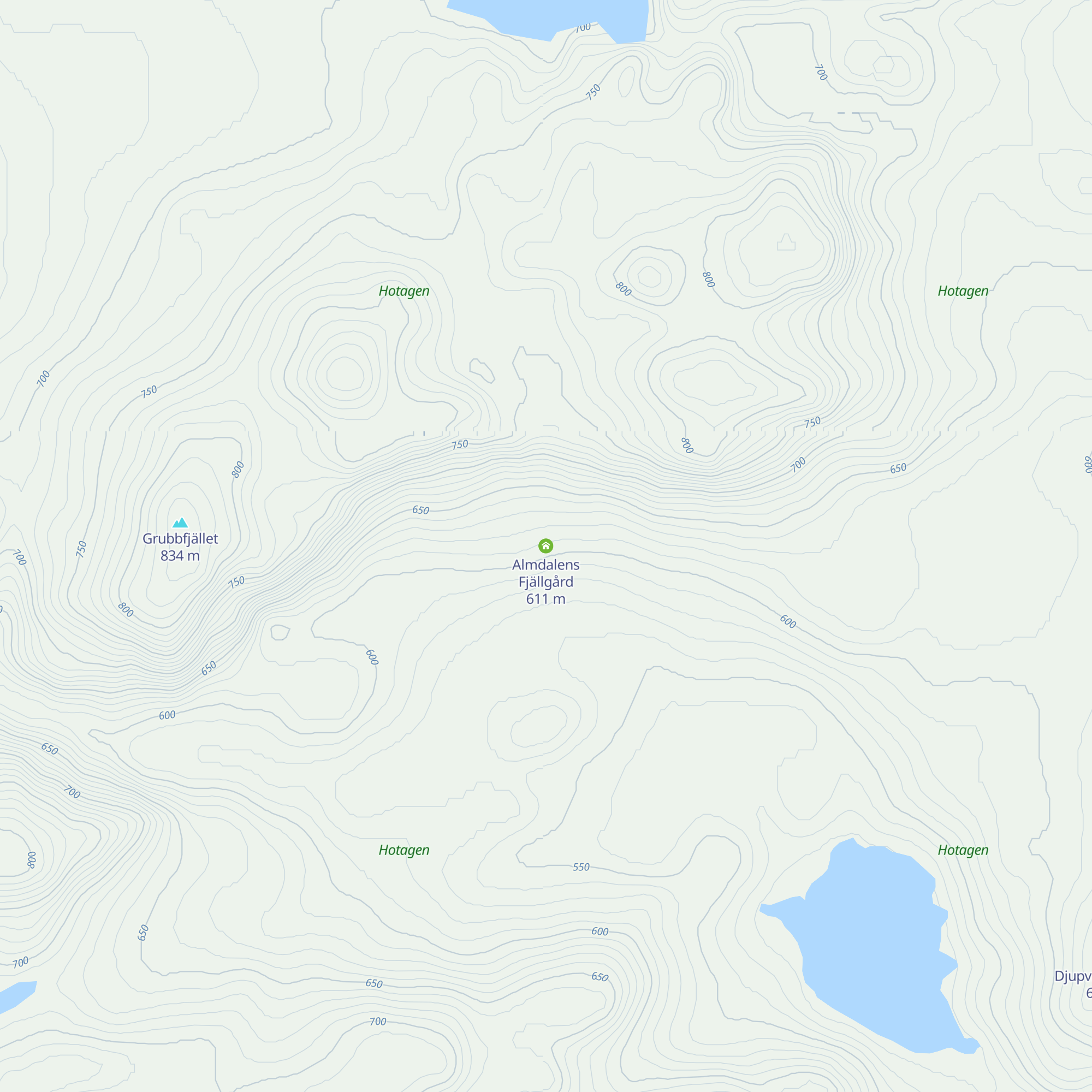 Almdalens Fjällgård map