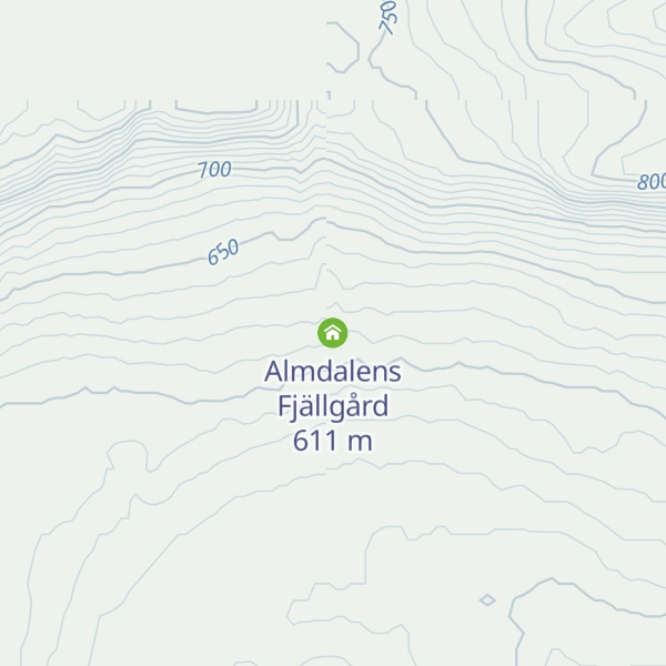 Map of Almdalens Fjällgård