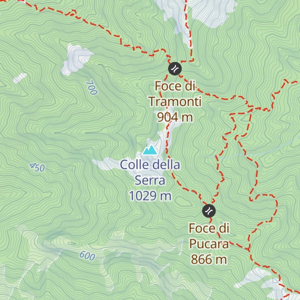 Map of Colle della Serra