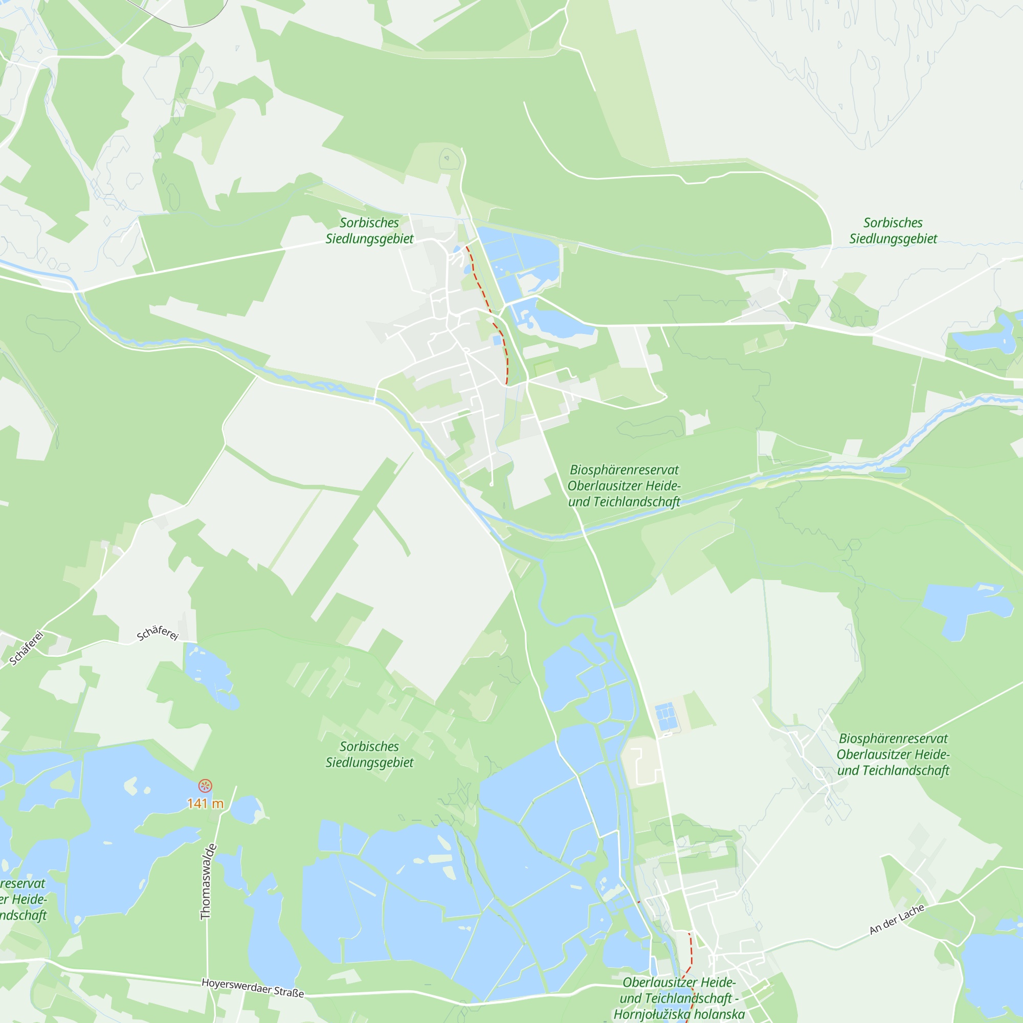 Rasthütte am vereinten Schöps map